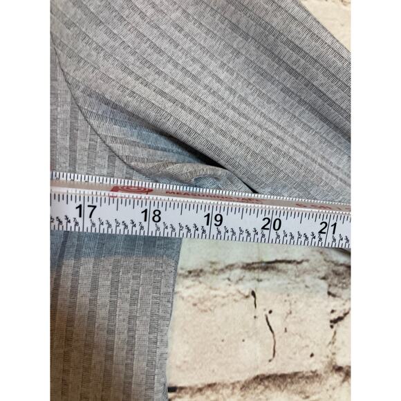 Marla Wynne Top Womens Medium Light Gray Ribbed Long Sleeve Capsule Minimalist - Picture 8 of 13